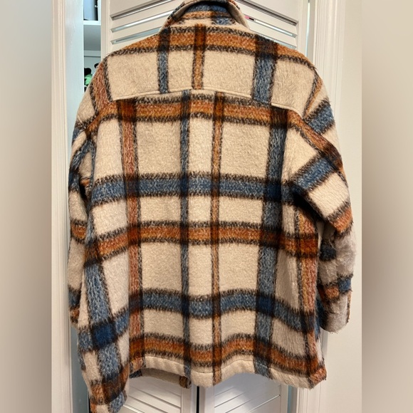 Zara Checked Overshirt Plaid Jacket Size M - Picture 6 of 6